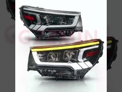 Faros LED de plástico negro para automóviles para Toyota HILUX REVO ROCCO