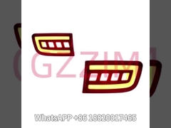 Luz del parachoques LED Luz de niebla trasera Luz de freno Reflector de señal de giro dinámico Para Prado