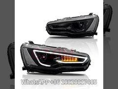 Componentes para automóviles ABS Plástico LED Luz delantera Componentes lámpara de cabeza Para Mitsubishi Lancer 2008-2018