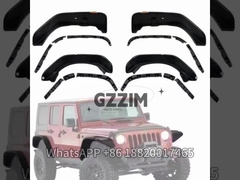 Jeep Wrangler JK JL JT Accesorios para automóviles Negro Cuerpo ancho Fender Flares Brows de la rueda