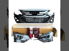 Lámpara de cola de plástico negro Kit de carrocería frontal para Isuzu DMAX 2021 a 2024