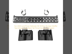 Para el 2020 Land Rover Defender 90 110 Bumper trasero Muffler Consejos Tubo de escape cola negra Garganta Segunda generación