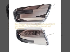 Cubierta negra del espejo retrovisor para Toyota Tundra 2014, espejo lateral con luz LED para la mejora y reemplazo del espejo de tu coche