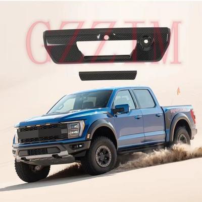 Car Door Handle Bowl Cover Light Cover Full Set Auto Body Kit For Black Carbon Fiber Accessories Car Exterior Waterproof Covers Handle Mirror Bowl Trim For Ford F150 F-150 Raptor 2023