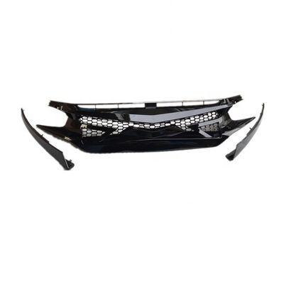Grilla del parachoques delantero tipo Fc450 Negro para Honda Civic X 2016+