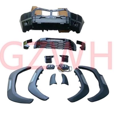 Toyota Hilux 2021 Grilla del parachoques trasero delantero de plástico Kit de carrocería de conjuntos completos Negro/Color personalizado