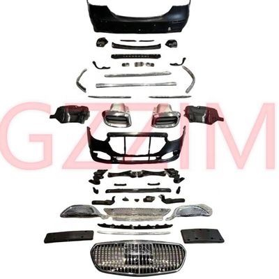 Kit de carrocería de automóvil Mercedes-Benz W213 Actualización a Maybach Grilla del parachoques delantero trasero