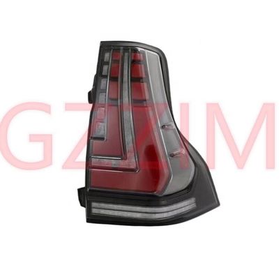 Luz de cola LED roja negra ABS plástico para el Prado FJ150 2018