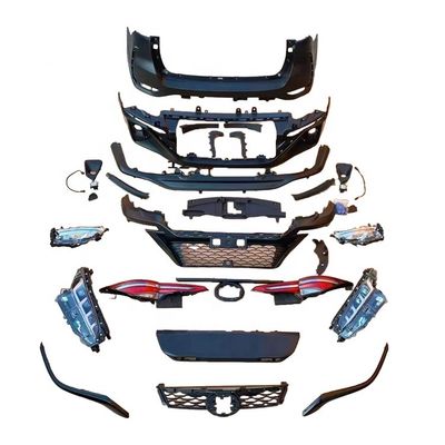 Kits para el cuerpo del parachoques delantero y trasero de plástico ABS para Fortuner 2016 - 2021