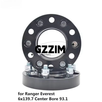 Ford Ranger Everest 6 Lug espaciadores de ruedas 6x139.7 Centro de perforación 93.1 Hub espaciadores centrados