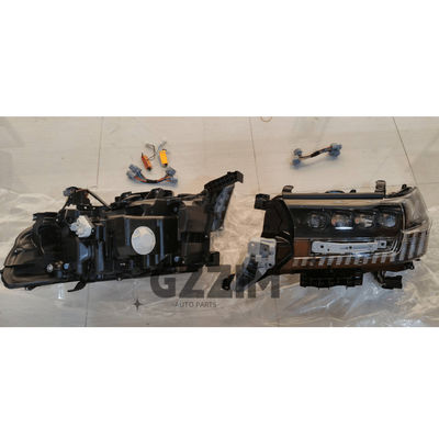 Lámpara de faros LED de cuatro ojos de repuesto para accesorios de automóviles para Toyota LC200 2016, luz de coche de nivel superior