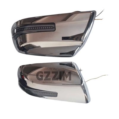 Capa de espejo retrovisor negro para Toyota Tundra 2014 Espejo lateral de luz LED para auto Espejo de actualización y reemplazo